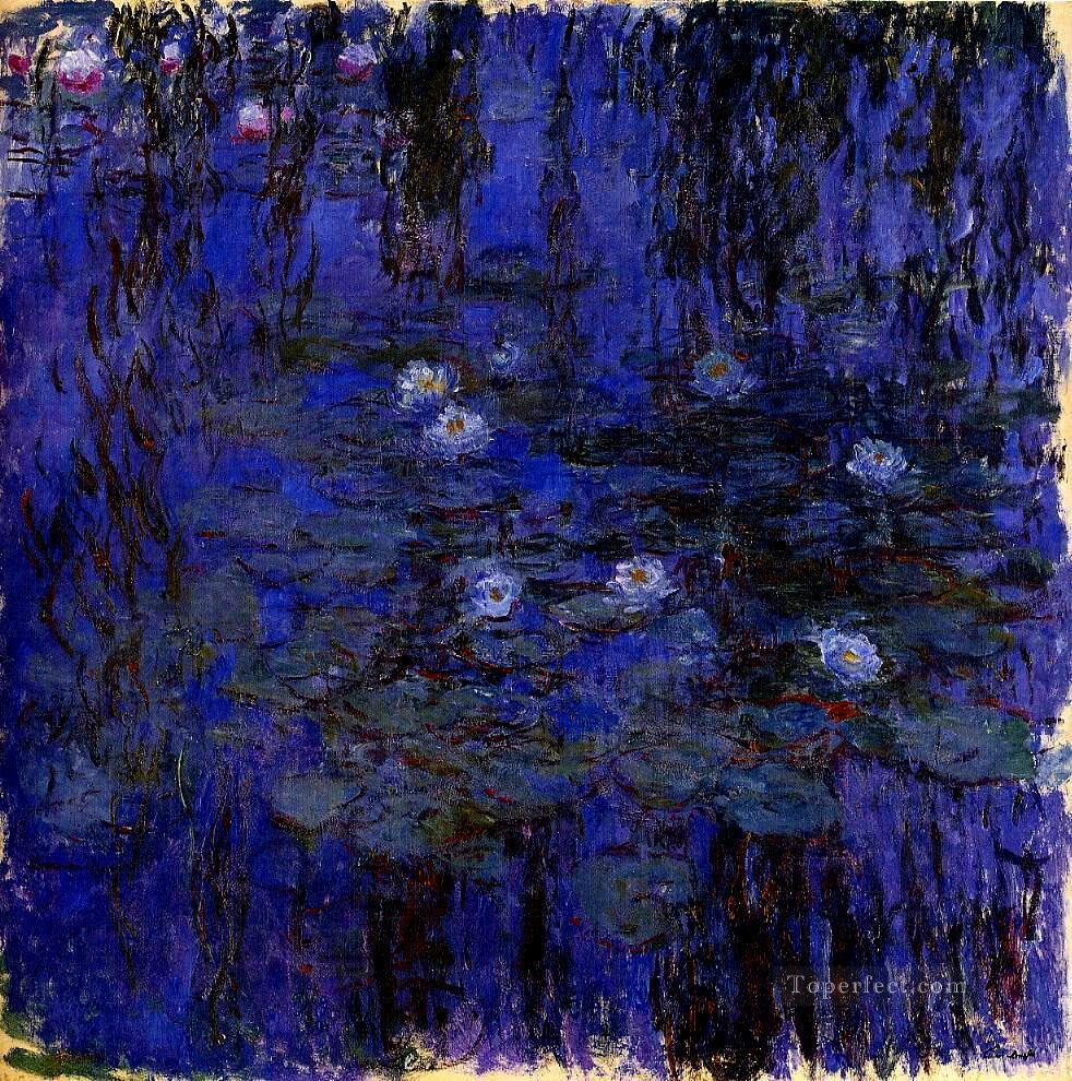 Water Lilies 1916 1919 Claude Monet Impressionism Flowers Oil Paintings